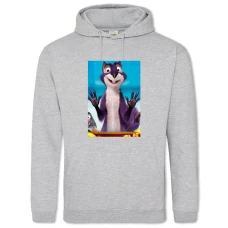 Hoodie with Print The Nut Job Squirrel - 2XL grey