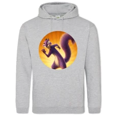 Hoodie with Print The Nut Job Squirrel Hero - 2XL grey