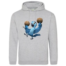 Hoodie with Print Rio Dancing Bird - 2XL grey