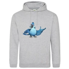 Hoodie with Print Rio Bird - 2XL grey
