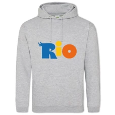Hoodie with Print Rio Logo - 2XL grey