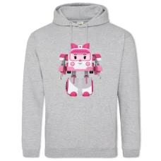 Hoodie with Print Robocar Poli Roboven Amber - 2XL grey