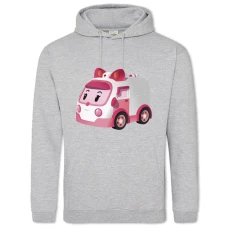 Hoodie with Print Robocar Poli Amber Roboven - 2XL grey