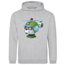 Hoodie with Print Robocar Poli Robokopter Halle - 2XL grey