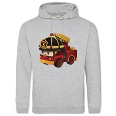 Hoodie with Print Robocar Poli Robotrak Roy - 2XL grey