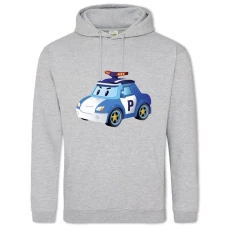 Hoodie with Print Robocar Poli Poli Robokara - 2XL grey