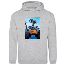 Hoodie with Print Wall-E Main Hero Robot - 2XL grey