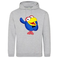 Hoodie with Print Smeshariki Karkarych - 2XL grey