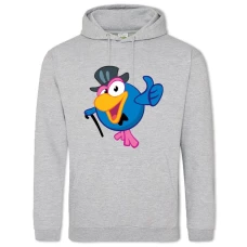 Hoodie with Print Smeshariki Karkarych Hero - 2XL grey