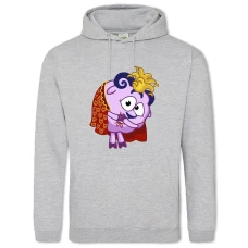 Hoodie with Print Smeshariki Barash King - 2XL grey