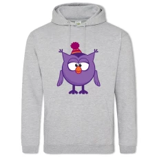 Hoodie with Print Smeshariki Sovunya - 2XL grey