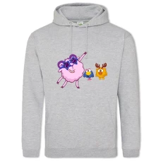 Hoodie with Print Smeshariki Barash Superstar - 2XL grey