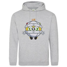 Hoodie with Print Robot Smeshariki Bibi - 2XL grey