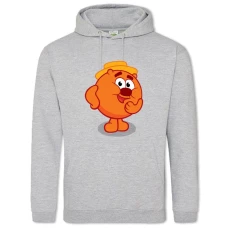 Hoodie with Print Funny Smeshariki Kopatych - 2XL grey