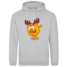 Hoodie with Print Smeshariki Losyash - 2XL grey