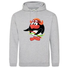 Hoodie with Print Smeshariki Pin - 2XL grey
