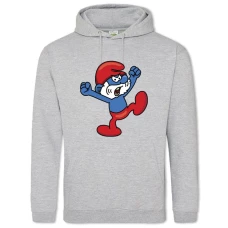 Hoodie with Print The Smurfs Angry - 2XL grey