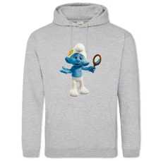 Hoodie with Print The Smurfs Funny Smurf - 2XL grey