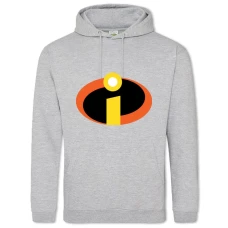 Hoodie with Print The Incredibles Logo - 2XL grey
