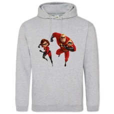 Hoodie with Print The Incredibles Heroes - 2XL grey