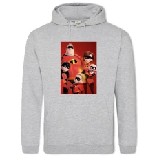 Hoodie with Print The Incredibles Family - 2XL grey