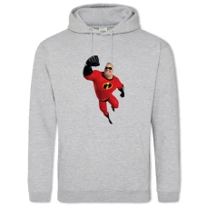 Hoodie with Print The Incredibles Bob Parr Mr Incredible - 2XL grey