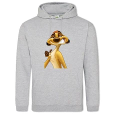 Hoodie with Print Timon And Pumbaa Timon Face - 2XL grey