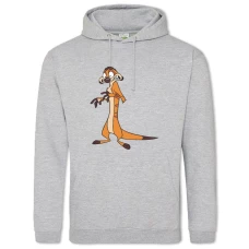Hoodie with Print Timon And Pumbaa Scary Timon - 2XL grey