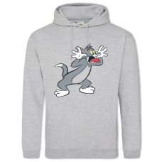 Hoodie with Print Tom And Jerry Cat - 2XL grey