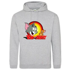 Hoodie with Print Tom And Jerry Main Theme - 2XL grey