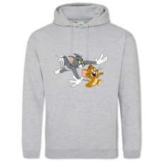 Hoodie with Print Tom And Jerry Running Heroes - 2XL grey