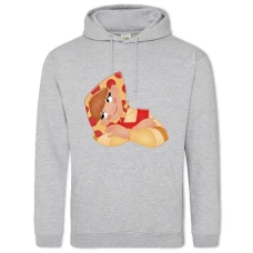 Hoodie with Print Three Heroes Liubava - 2XL grey