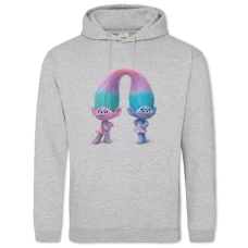 Hoodie with Print Trolls Little Heroes - 2XL grey
