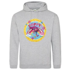 Hoodie with Print Trolls Poppy - 2XL grey