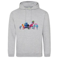 Hoodie with Print Trolls Heroes - 2XL grey