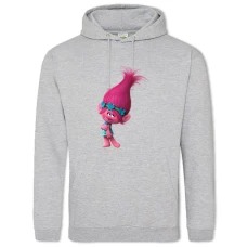 Hoodie with Print Trolls Princess Poppy - 2XL grey