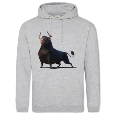 Hoodie with Print Ferdinand Hero - 2XL grey
