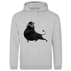 Hoodie with Print Ferdinand Funny Hero - 2XL grey