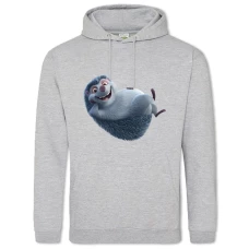 Hoodie with Print Ferdinand Hedgehog - 2XL grey