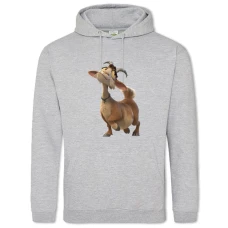 Hoodie with Print Ferdinand Goat - 2XL grey