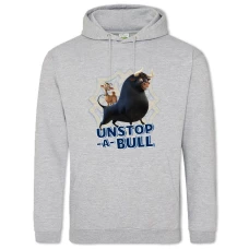 Hoodie with Print Ferdinand Unstop A Bull - 2XL grey