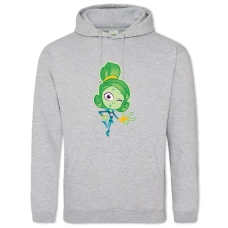 Hoodie with Print Fixiki Werth - 2XL grey