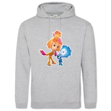 Hoodie with Print Fixiki Toe And Simca - 2XL grey