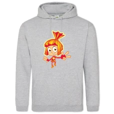 Hoodie with Print Fixiki Simca - 2XL grey