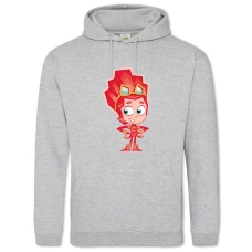 Hoodie with Print Fixiki Fire - 2XL grey