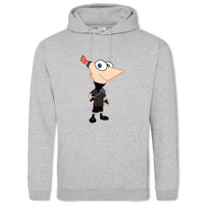Hoodie with Print Phineas And Ferb Phineas Flynn - 2XL grey