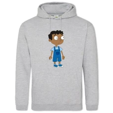 Hoodie with Print Phineas And Ferb Baljeet Tjinder - 2XL grey