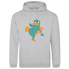 Hoodie with Print Phineas And Ferb Perry - 2XL grey