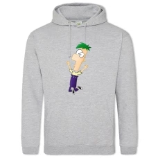 Hoodie with Print Phineas And Ferb Ferb Fletcher - 2XL grey