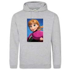 Hoodie with Print Frozen Anna - 2XL grey